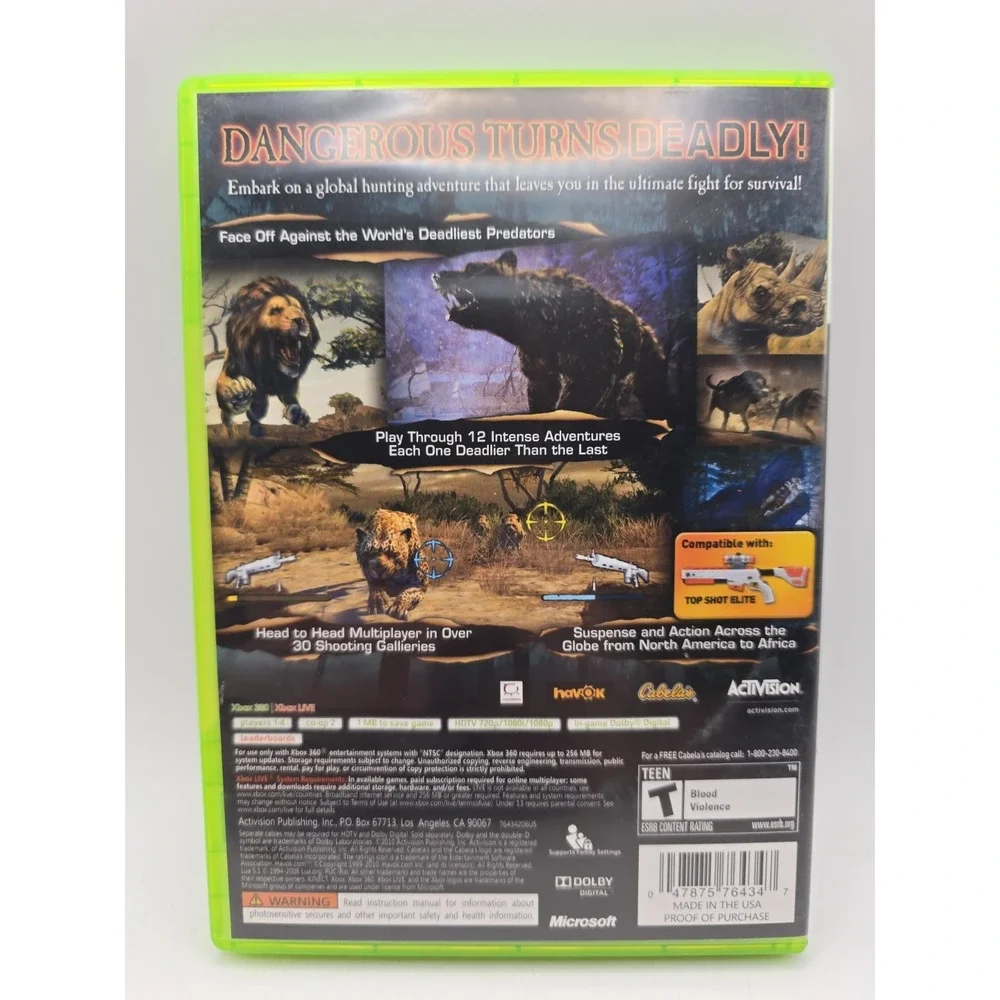 Cabelas Dangerous Hunts 2011 - Microsoft Xbox 360